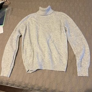 Loft Gray/Grey Turtleneck Sweater